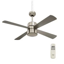 Ventilatore/lampadario a soffitto con telecomando, 4 pale Ø120cm, Kooper