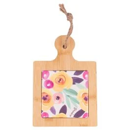 Tagliere in ceramica e bambù 15x21,5 cm, New Acquerello