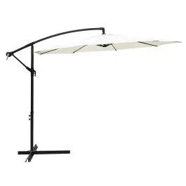 Ombrellone lampara da giardino écru Ø 300 x h. 245 cm, Kios Esté