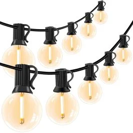 Catena luminosa 20 bulbi bianco caldo, 10+5 m, Kooper