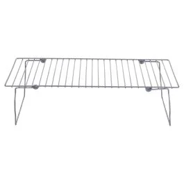 Divisorio per scaffale in ferro pieghevole 45x20 cm, silver