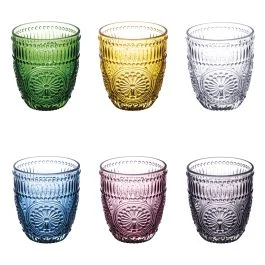 Set 6 bicchieri acqua 320 ml in vetro, Siviglia Sibilla
