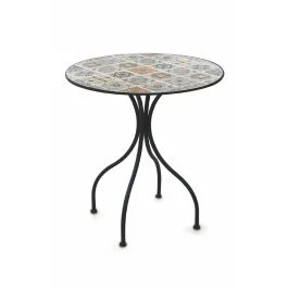 Tavolo tondo mosaico h. 75 cm