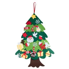 Albero di Natale 70x100 cm, 25 accessori inclusi, Santa's House