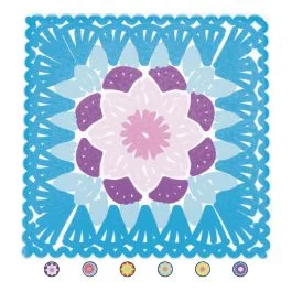 Mattonella decorativa 20x20 cm, Crochet