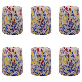 Set 6 bicchieri acqua 370 ml, Candy Multicolor