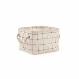 Cesta quadrata con maniglie