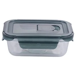 Contenitore ermetico rettangolare 370 ml in vetro, SìChef