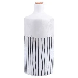 Oliera cilindrica 866 ml in ceramica, Venice Lido Modern