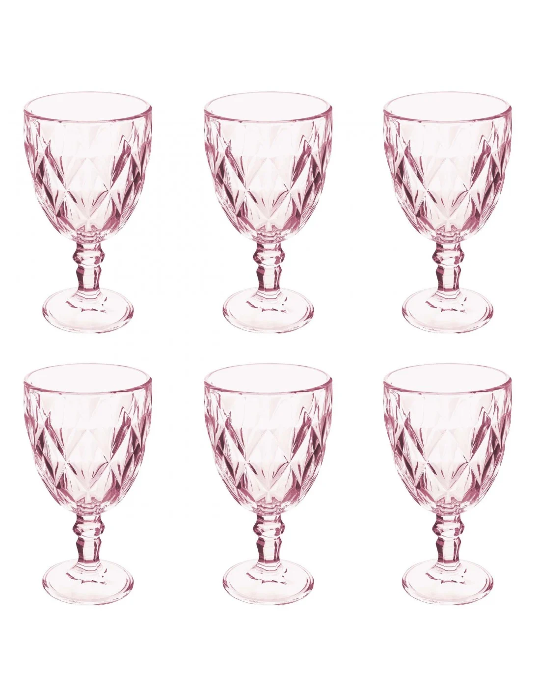ELIZABETH SET 6 CALICI 340ML VIOLA