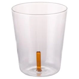 Bicchiere 420 ml in vetro borosilicato, lettera I interna in 3D, Monogram
