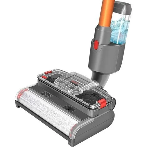 Spazzola per la pulizia a umido e a secco compatibile con la testina della scopa elettrica Dyson V11 V10 V8 V7 con serbatoi separati per acqua pulita e sporca, pulisce e asciuga i pavimenti duri.