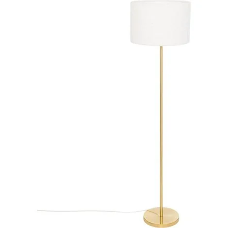 Lampada da terra diritta tina bouclette piede oro h150cm - Atmosphera créateur d'intérieur