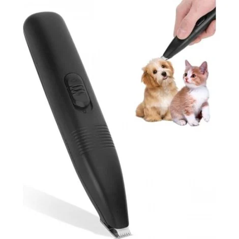 Rasoio elettrico silenzioso per animali domestici, senza fili, ideale per zampe, orecchie e muso di gatti e cani di piccola taglia.