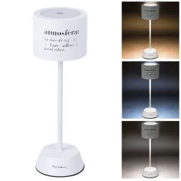 Lampada da tavolo touch ricaricabile, bianco, Victionary