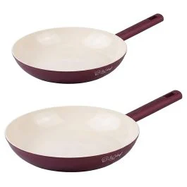 Set 2 padelle 22-26 cm, rivestimento in ceramica, induzione, Tropea SìChef