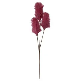 Ramo decorativo artificiale con piume h. 100 cm, rosa antico, Sibilla