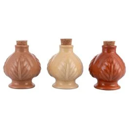 Pumo mini oliera 120 ml in ceramica e sughero, Chocolate