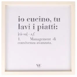 Quadro decorativo con cornice 40x40 cm, Victionary