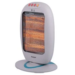 Stufa elettrica 3 elementi riscaldanti 1200 W, grigio e ottanio, Kooper