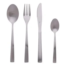 Set 24 posate in acciaio, silver, Madison