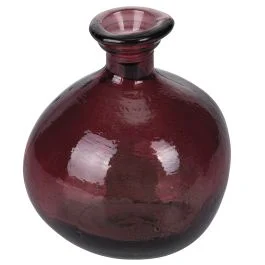 Vaso arredo vinaccia in vetro riciclato  h. 18 cm, Cairo Sibilla
