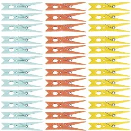 Set 36 mollette colorate per bucato, Sìordine