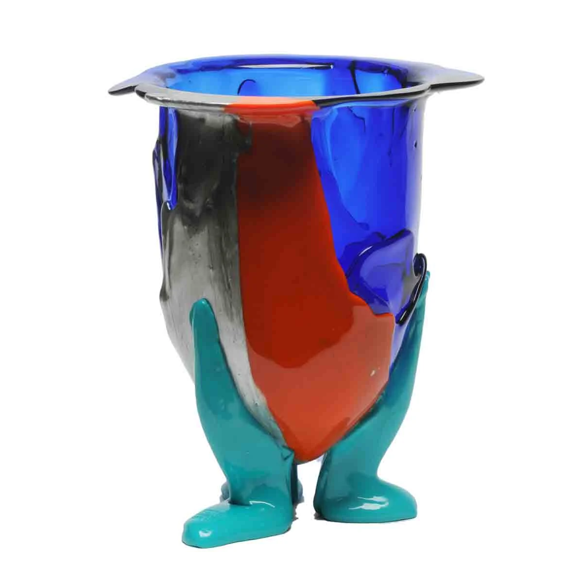 Vaso in Resina AMAZONIA Blu di Gaetano Pesce per Fish Design