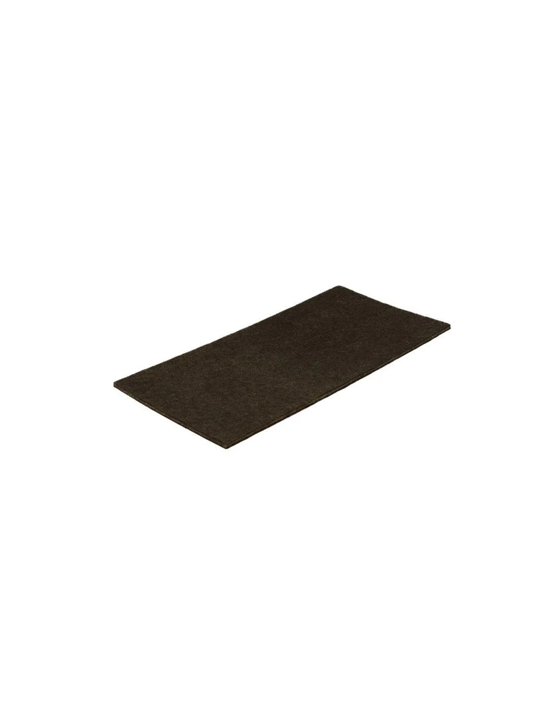FELTRINO ADESIVO RETTANGOLARE 100 X 200 MM. - MARRONE - 1 PZ.