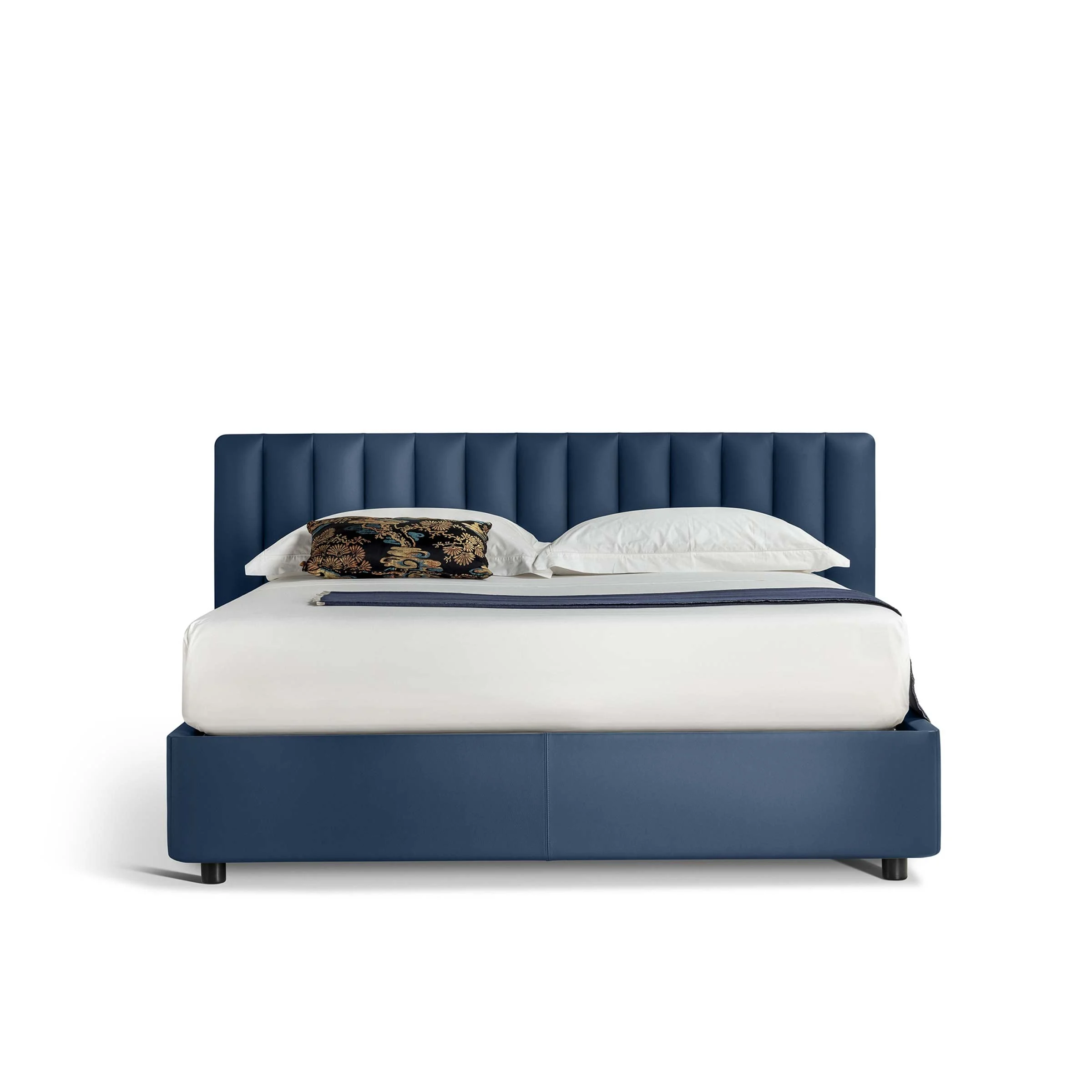 Letto Contenitore in Pelle FERDINANDEA di Design Center per Poltrona Frau