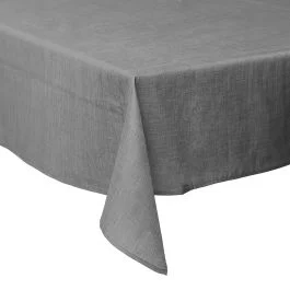Tovaglia 140x140 cm antimacchia, grigio scuro, Solid Sibilla