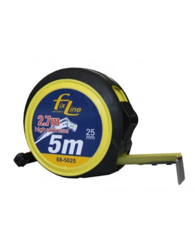 Flessometro gommato antiscivolo fettuccia alta resistenza professionale - 6 pz