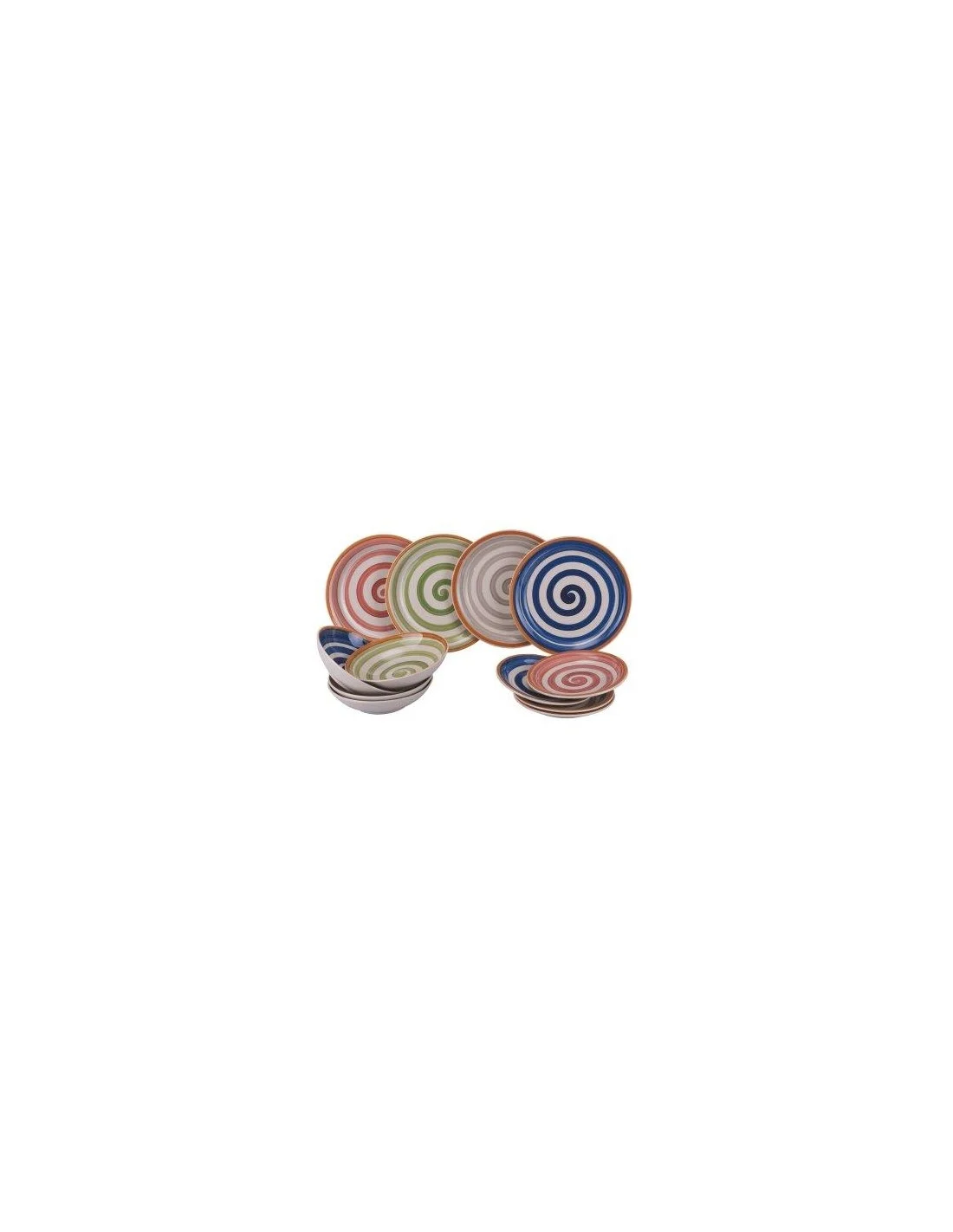 FORMENTERA SET TAVOLA 12 PZ 4 COLORI ASSORTITI