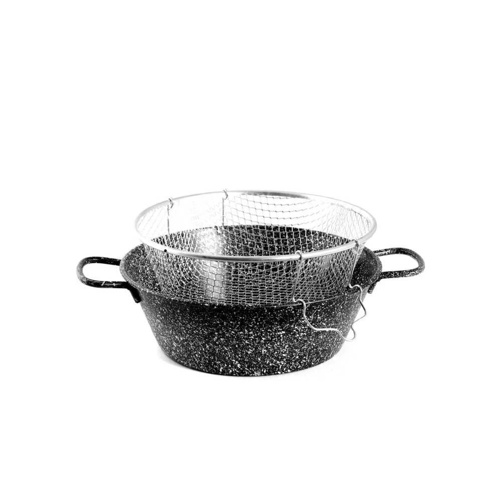 Friggitrice Professionale Antiaderente – con Griglia Ø 30 cm