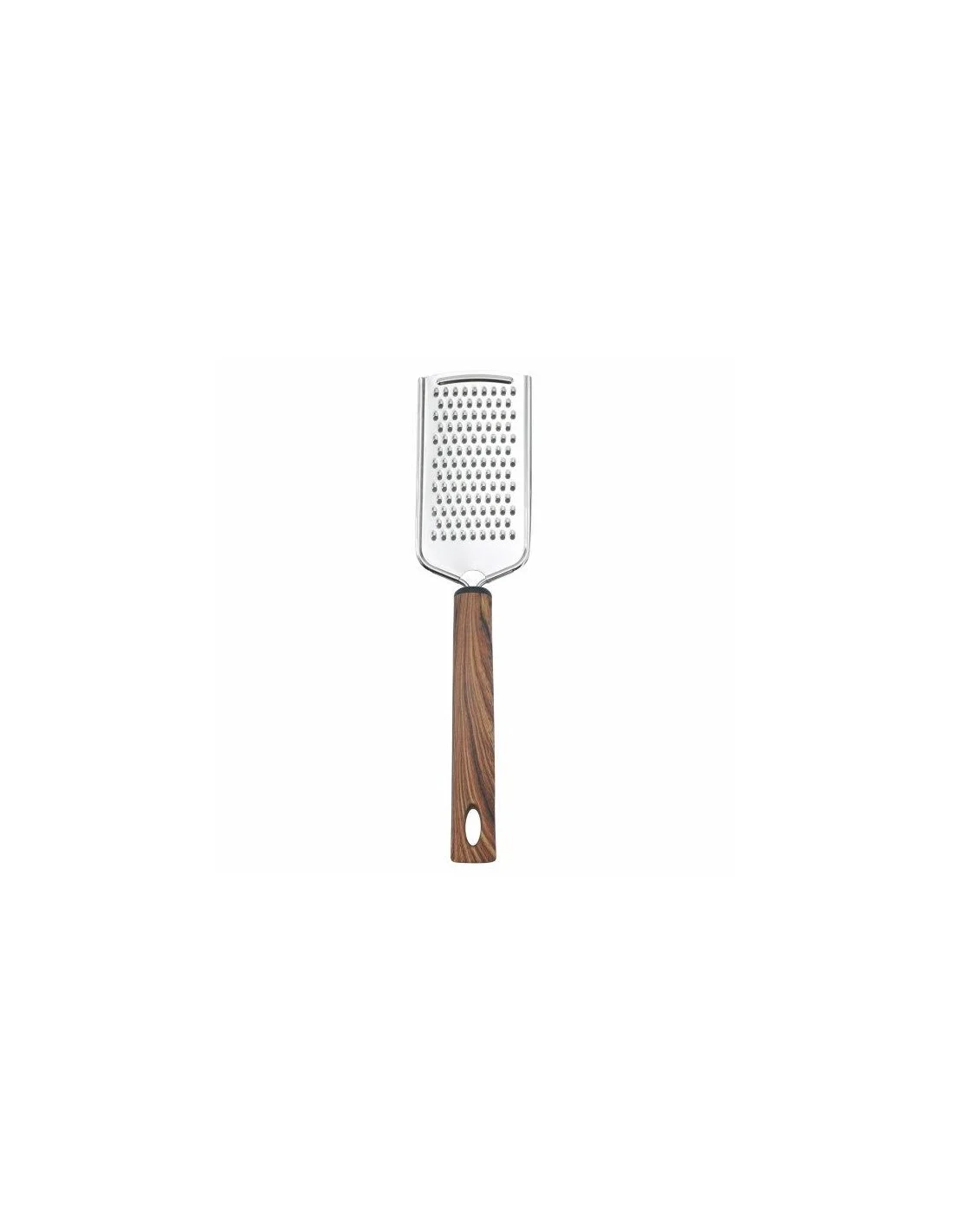 GRATTUGIA FINE ACCIAIO INOX MANICO LEGNO