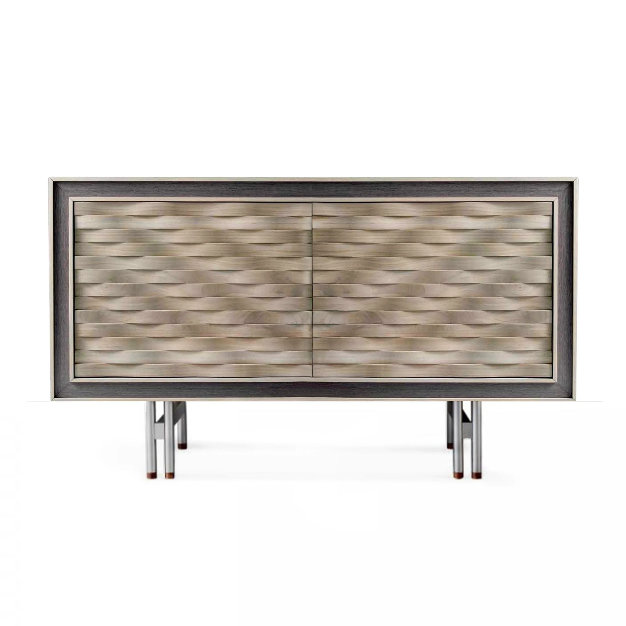 Credenza in Legno di Noce QUADRA Ante Nastro di Dale Italia