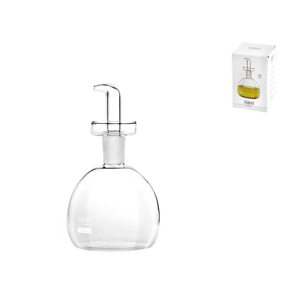 H&H Ampolla borosilicato trasparente tondo cc125