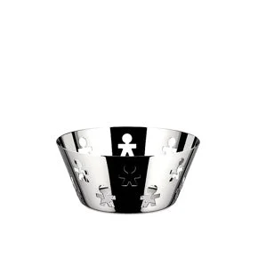 Alessi Cestino Traforato Girotondo in Acciaio D 20,5 Cm – Cestino Design Moderno per Tavola