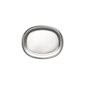 Alessi Piatto da Portata in Acciaio Lucido 29 x 36 Cm – Vassoio Elegante per Servizio Tavola