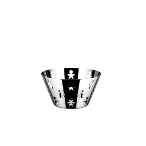 Alessi Portafrutta Girotondo in Acciaio Traforato D 23 Cm – Fruttiera Design Elegante