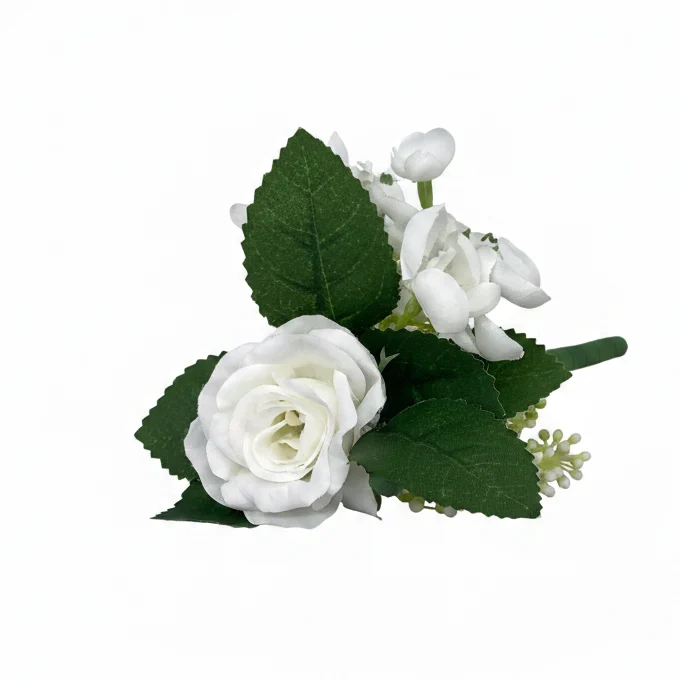 Arpimex Pick Rosa Ortensia Bianco Plastica Fiore 3,6 cm