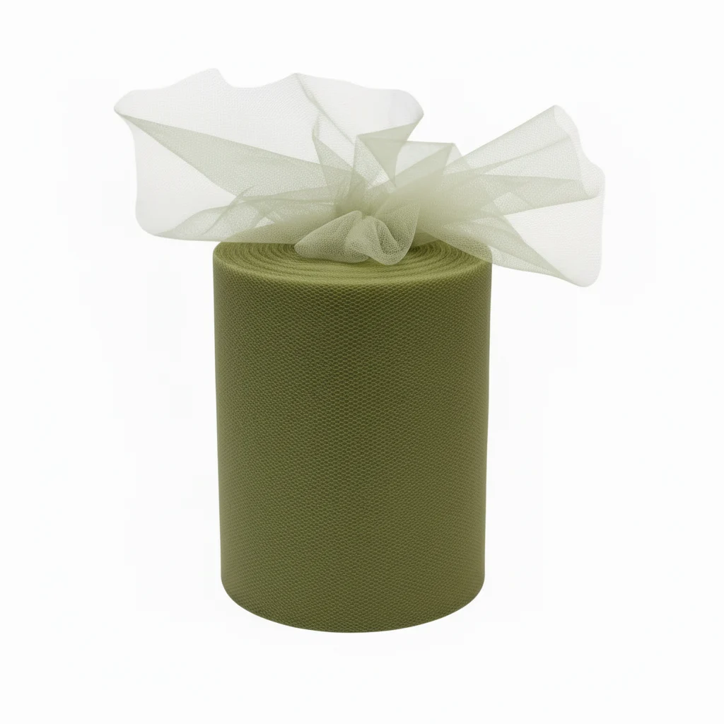 ARPIMEX Rotolo Tulle Verde Militare H 12,5 cm 100 mt