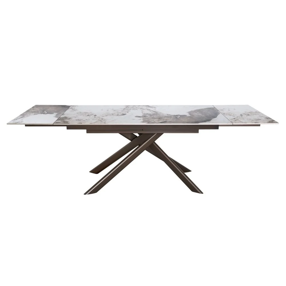 Dimo Tavolo Allungabile Tromso Marrone Ceramica 160–240 cm