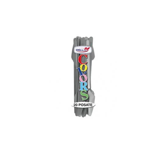 Dopla Coltelli Compact Argento Polistirene 20 pz