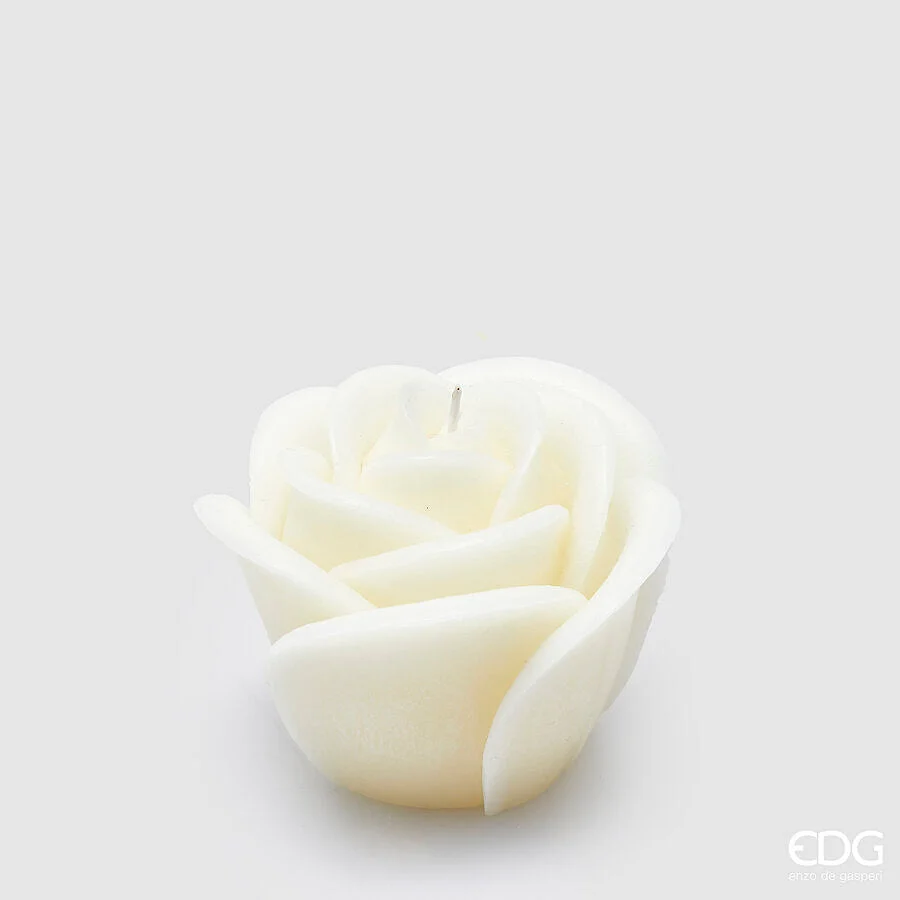 EDG Enzo De Gasperi Candela Rosa Sugar H 9 Cm D 11 Cm Avorio