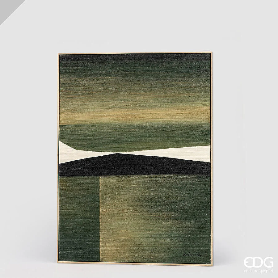 EDG Enzo De Gasperi Quadro Abstract Rettangolare Montain 120 x 90 Cm – Decorazione Parete Design Moderno Casa