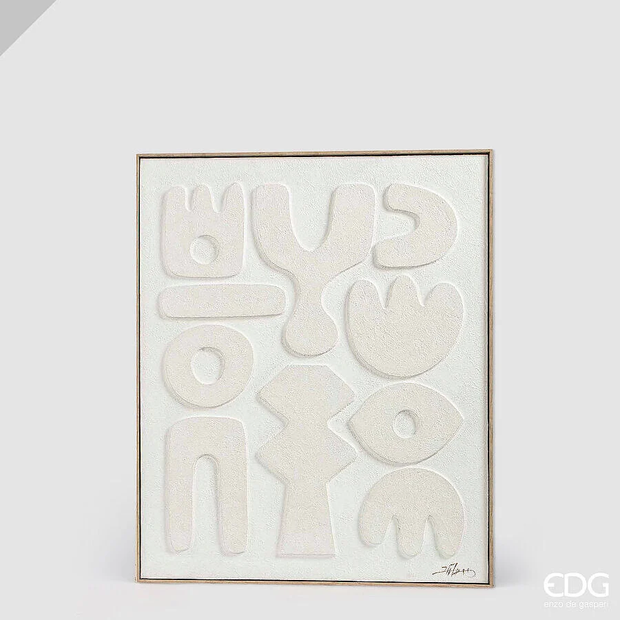 EDG Enzo De Gasperi Quadro Abstract Rettangolare Symbol 100 x 80 Cm – Decorazione Parete Design Moderno Casa