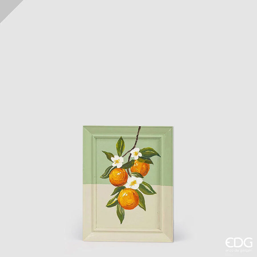 EDG Enzo De Gasperi Quadro Frutta Rettangolare 40 x 30 Cm Verde Mix – Decorazione Parete Cucina Design Moderno