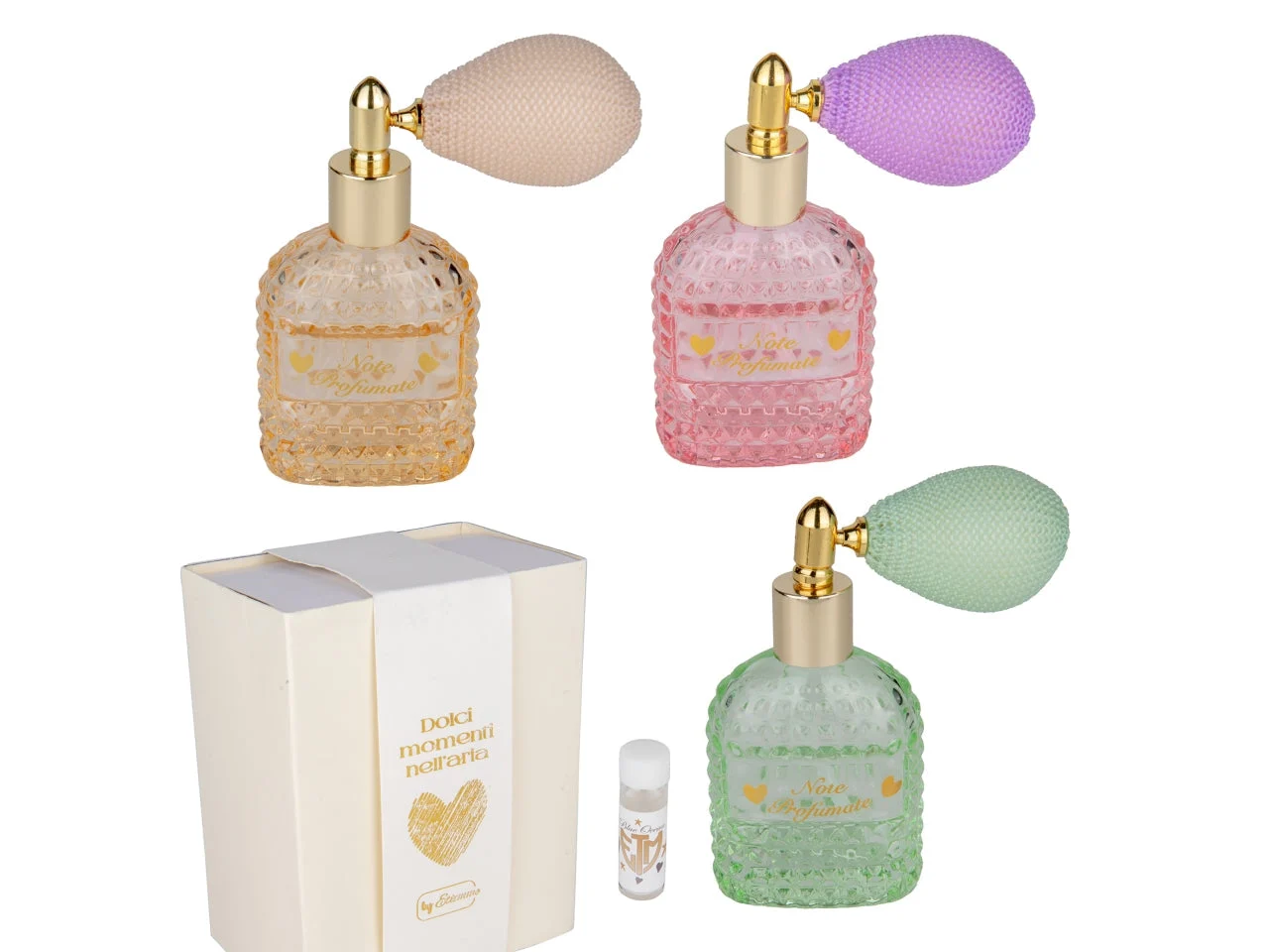 Etiemme Diffusore Spray Momenti Vetro Sfaccettato 12 cm 3 Col
