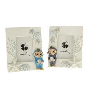 Etm Bambino Sub Porta Foto Resina 12 cm Bomboniera